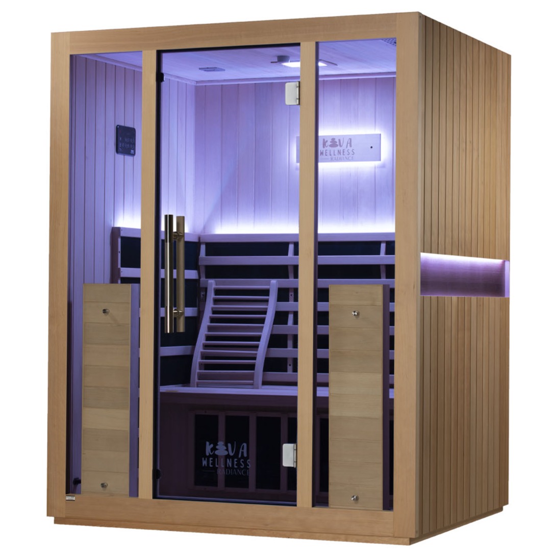 Kiva Radiance Pro 3 Person Full Spectrum Infrared Sauna w/WiFi