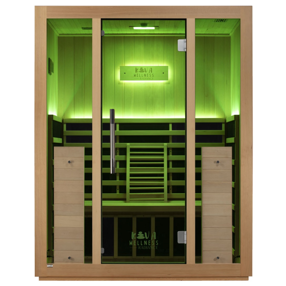 Kiva Radiance Pro 3 Person Full Spectrum Infrared Sauna w/WiFi