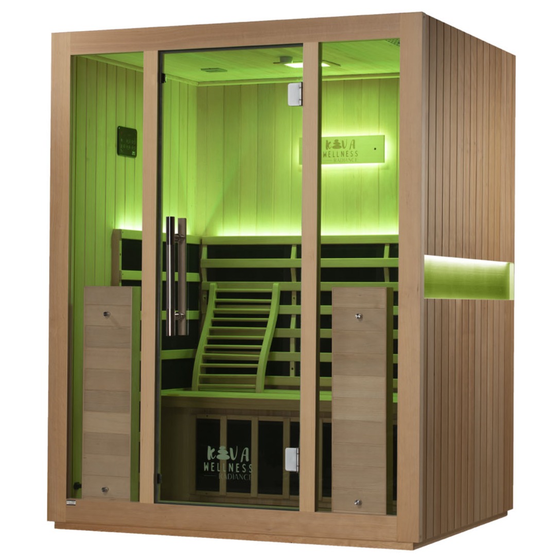 Kiva Radiance Pro 3 Person Full Spectrum Infrared Sauna w/WiFi