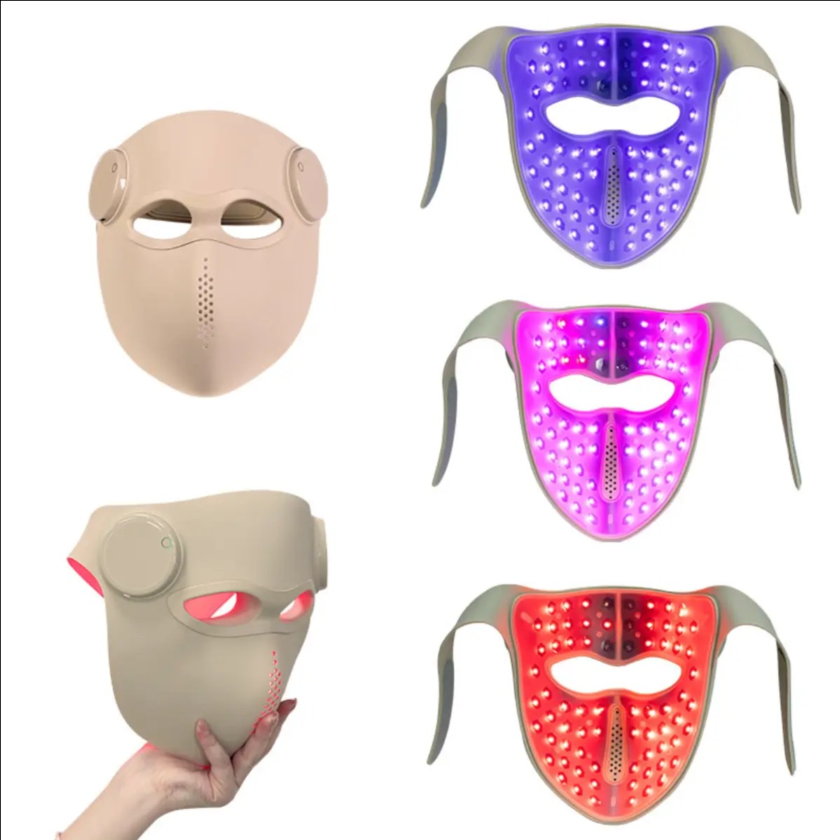 Kiva Red Light Mask - Cream
