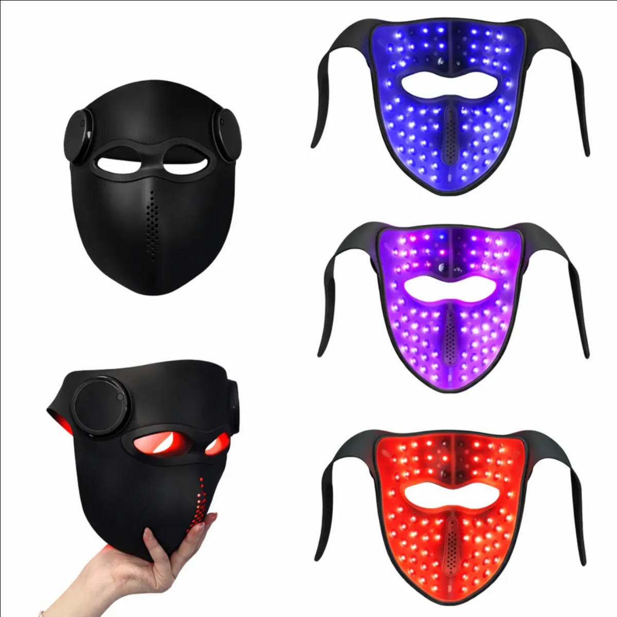 Kiva Red Light Mask - Black